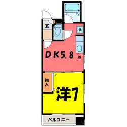 サンフラワービル(高崎市栄町)の物件間取画像